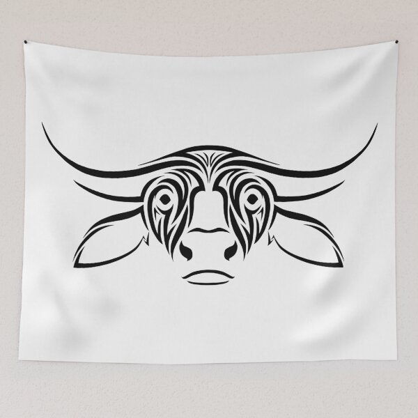 Item preview, Tribal Ox Head designed and sold by Katrina Montgomery.