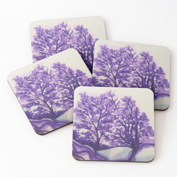 Item preview, purple trees designed and sold by Ayala Aroyo.