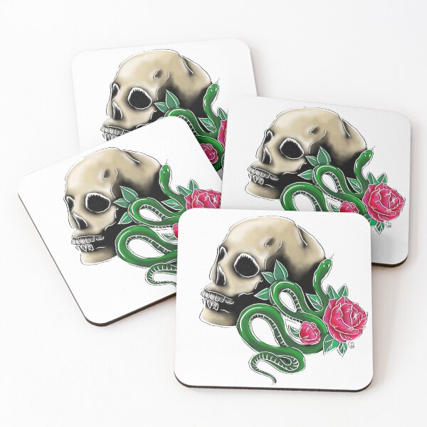 Item preview, Skull and snake designed and sold by LuvleeDesigns.
