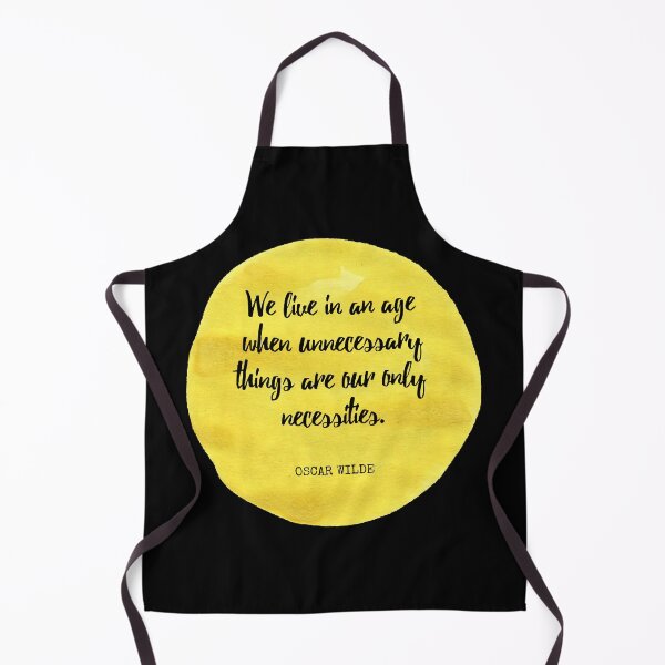 Item preview, Oscar Wilde - We live in an age when unnecessary things are our only necessities. designed and sold by SocraticQuotes.