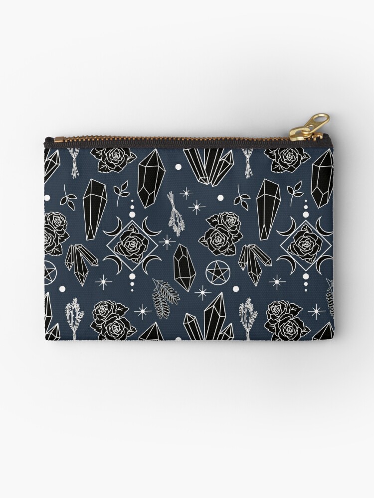 Zipper Pouch, Witch Crystal  designed and sold by ElleMacNeil