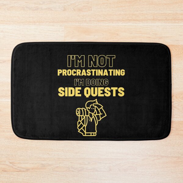Item preview, I'm Not Procrastinating I'm doing Side Quest (male adventurer) designed and sold by Quineveer Alice.