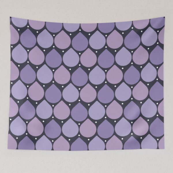 Item preview, Abstract  Pattern with violet drops and dots on the dark   background    designed and sold by Victoria Riabov.