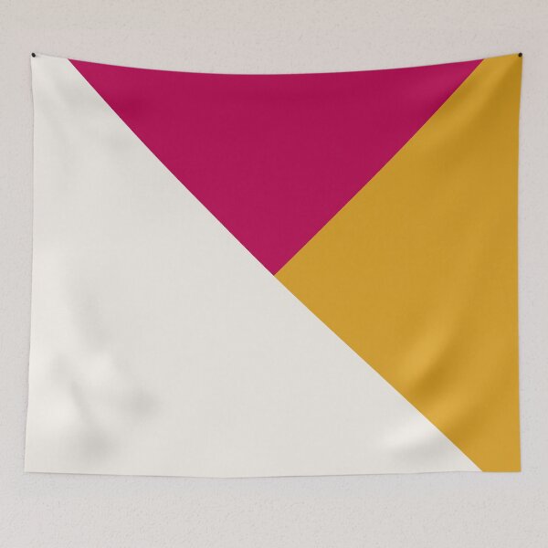 Item preview, Tricolor Geometry Pink Yellow designed and sold by La Chic.
