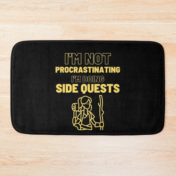 Item preview, I'm Not Procrastinating I'm doing Side Quest (female adventurer) designed and sold by Quineveer Alice.