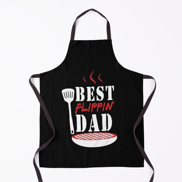 Apron Father Barbque Summer Cook Out Outdoors Present Hot Backyard Dad Pockets Birthday Gift BBQ