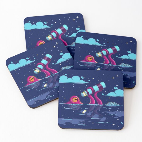 Item preview, Octocurious by night designed and sold by SuperOctopus.