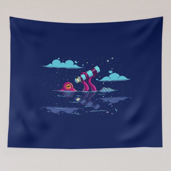 Item preview, Octocurious by night designed and sold by SuperOctopus.