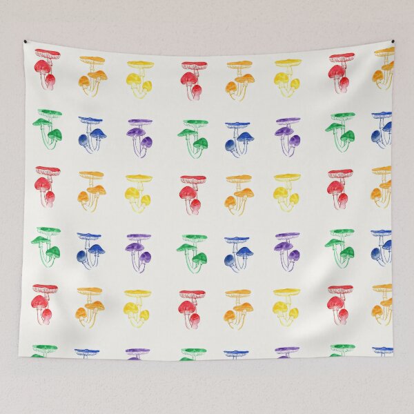 Item preview, Rainbow mushrooms  designed and sold by terastar.