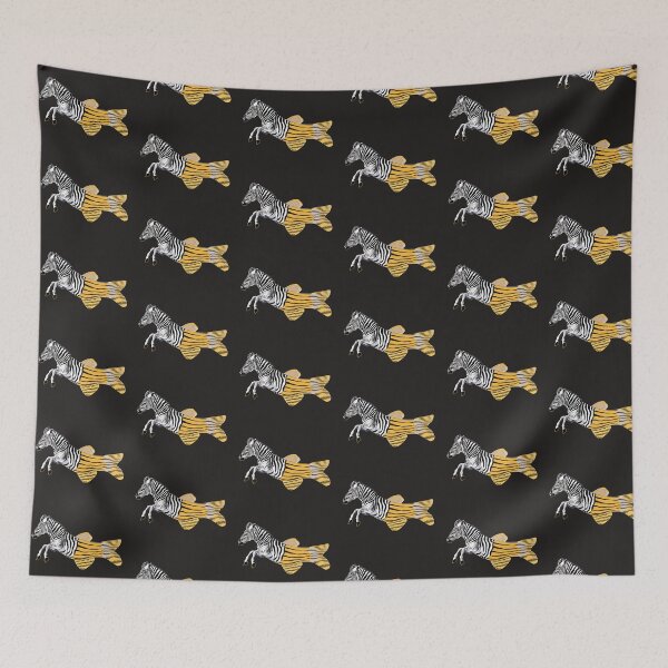 Item preview, ZEBRAFISH Shower curtain repeated  designed and sold by RBgoodies.