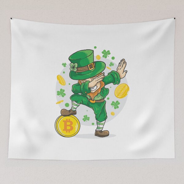 Item preview, Dabbing St Patrick with Bitcoin designed and sold by Magdy Store.