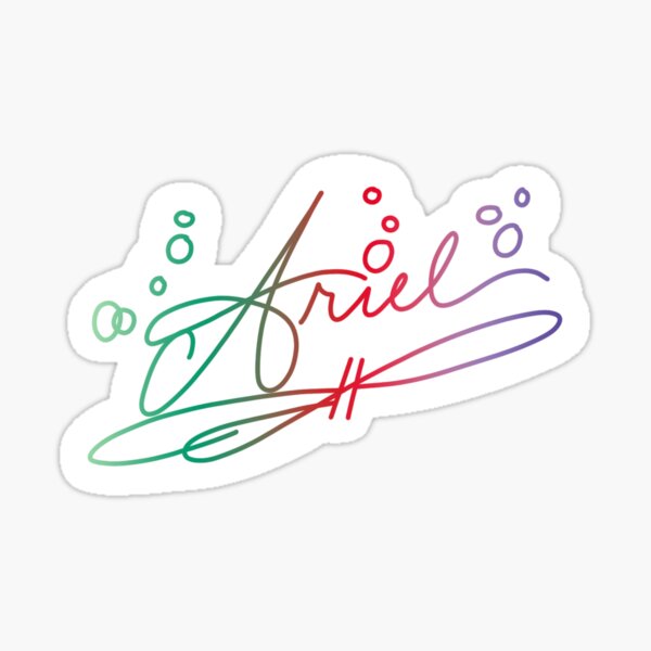 Aperçu de l'œuvre Signature inspirée d'Ariel créée et vendue par DaniLeigh210.
