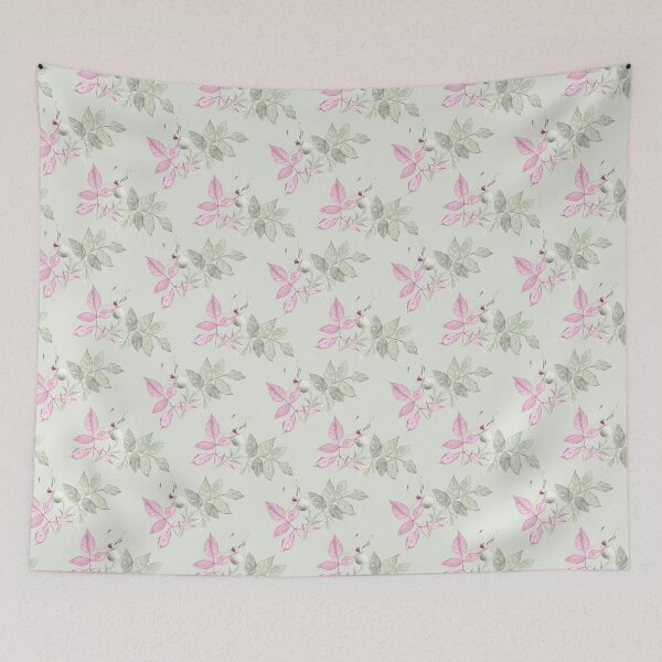 Item preview, Wild roses on light green designed and sold by Flowersforbear.