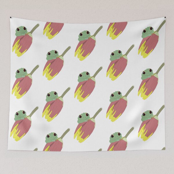 Item preview, freddie the flower frog :) designed and sold by SapphicShibe.