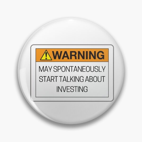 Item preview, WARNING: May Spontaneously Start Talking About Investing designed and sold by ThoughtJumble.