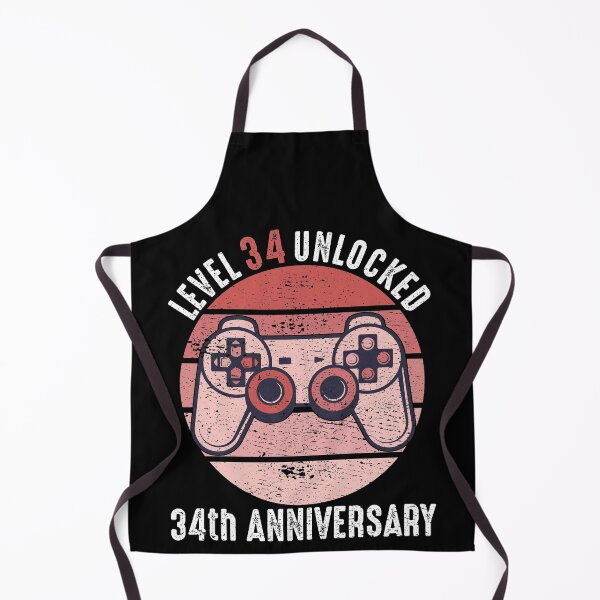 Item preview, Level 34 Unlocked 34th Anniversary designed and sold by RandomStuffShop.