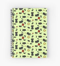 Ladybug and the cat Spiral Notebook