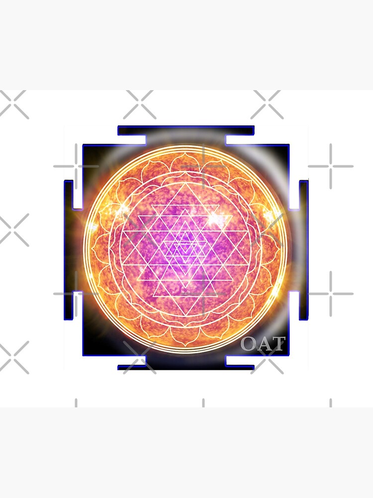 Thumbnail 3 of 3, Tapestry, Solar Sri Yantra designed and sold by Olivia Tatara.