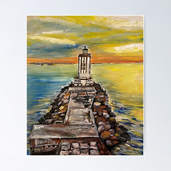 Item preview, LA Harbor Gate Lighthouse designed and sold by Jen Maxcy.