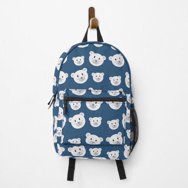 Item preview, Lovely cute polar bear cartoon blue background designed and sold by myseptember18th.