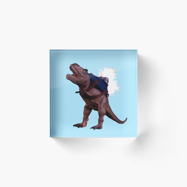 Tyrannosaurus with a Jetpack Acrylic Block
