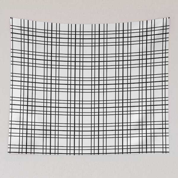 Item preview, Black and white tablecloth seamless  pattern. Seamless checkered pattern. Modern tablecloth texture. designed and sold by Kizuneko.