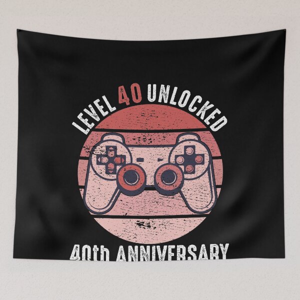 Item preview, Level 40 Unlocked 40th Anniversary designed and sold by RandomStuffShop.