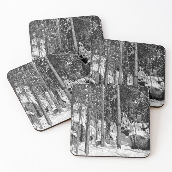 Item preview, Sun snow and forest bw designed and sold by Jouko Lehto Photography.