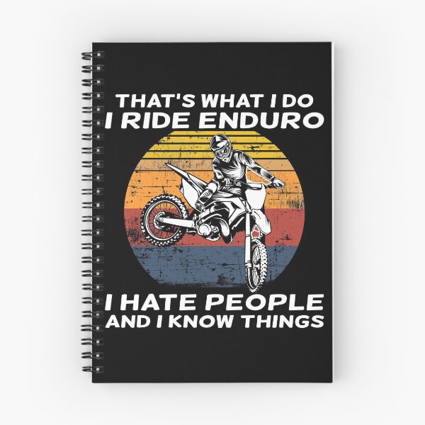 Artikelvorschau, Das ist, was ich tue. Ich fahre Enduro. Ich hasse Menschen und ich weiß Dinge. entworfen und verkauft von starider.