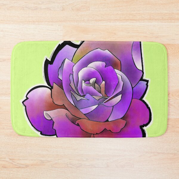 Item preview, purple pink rose tattoo style designed and sold by weilertsen.