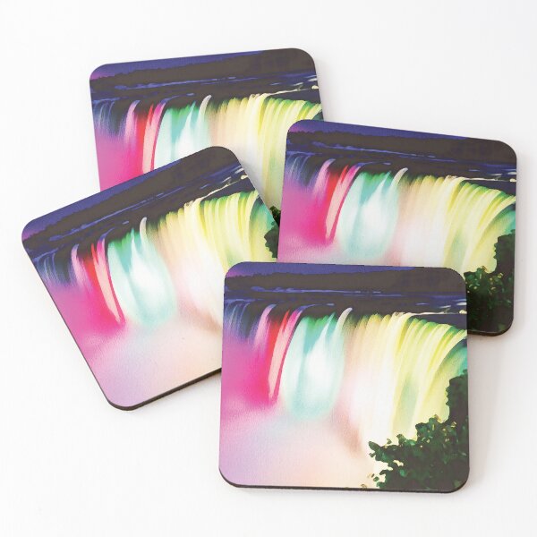 Item preview, Niagara Falls at night Canada watercolour effect designed and sold by Gerald Waters.