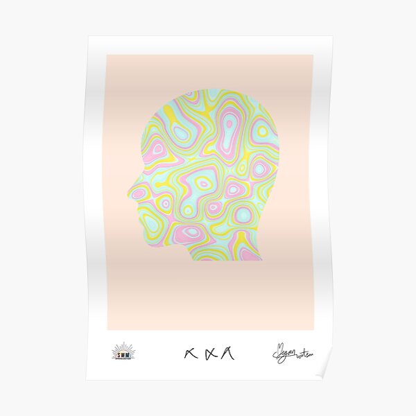 Psychedelic Side Profile Poster