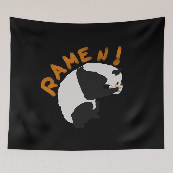 Item preview, Panda Eating Ramen Noodles designed and sold by zareworks.
