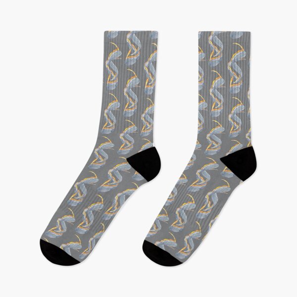 Item preview, Big Watercolor Oarfish | Sea serpent | Yellow and grey pallete designed and sold by CarolFreire.