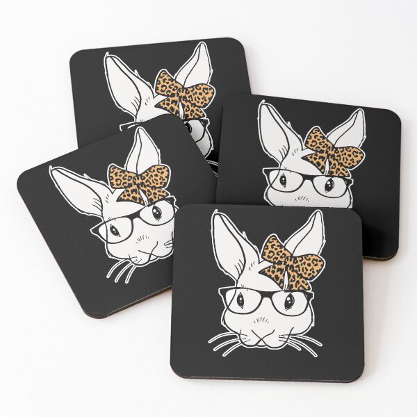 Item preview, Bunny glasses leopard ribbon happy easter 2021 designed and sold by Mesyo.