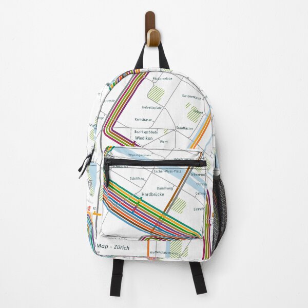Item preview, Zurich City Rail Map Square designed and sold by AnsgarVollmer.