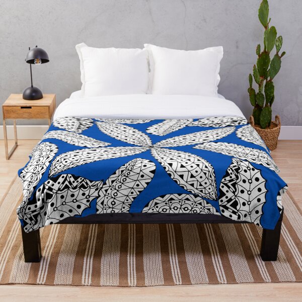 Item preview, Graphic Foliage on Blue designed and sold by Fernandpiperco.