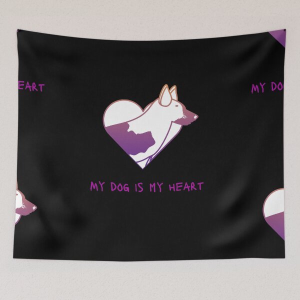 Item preview, My Dog Is My Heart, designed and sold by SportyDogShop.