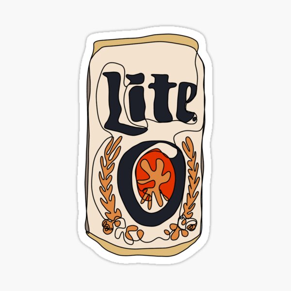 Miller Lite Beer Can Sticker