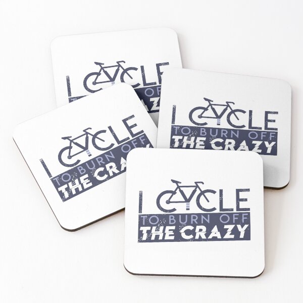 Item preview, I Cycle To Burn Off The Crazy Funny Cycling designed and sold by kolbasound.