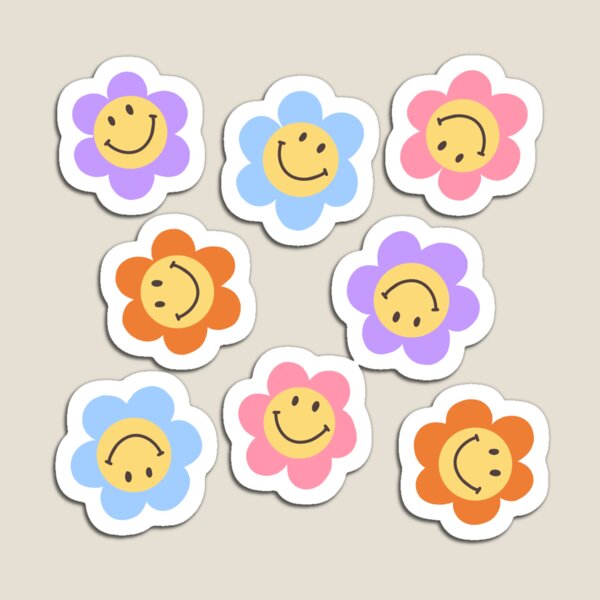 Smiley flowers Magnet