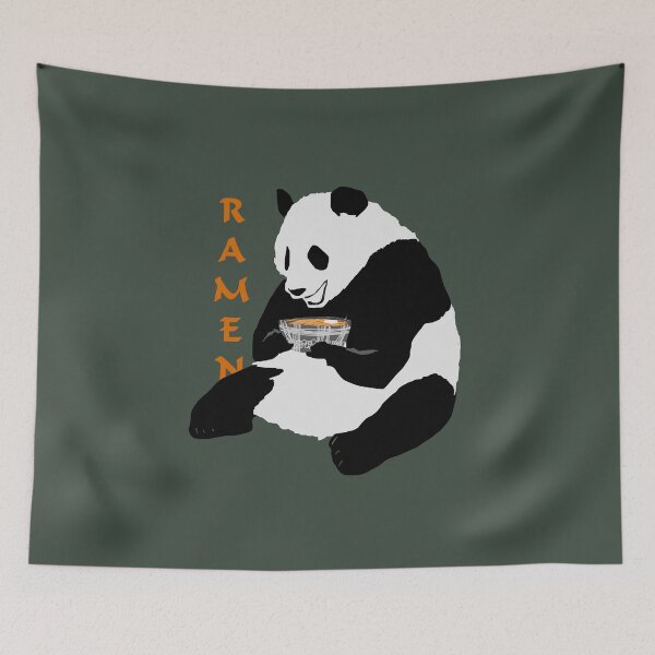 Item preview, Panda Eating Ramen Noodles designed and sold by zareworks.