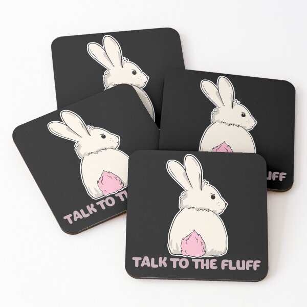 Item preview, Talk to the fluff happy easter bunny rabbit designed and sold by Mesyo.