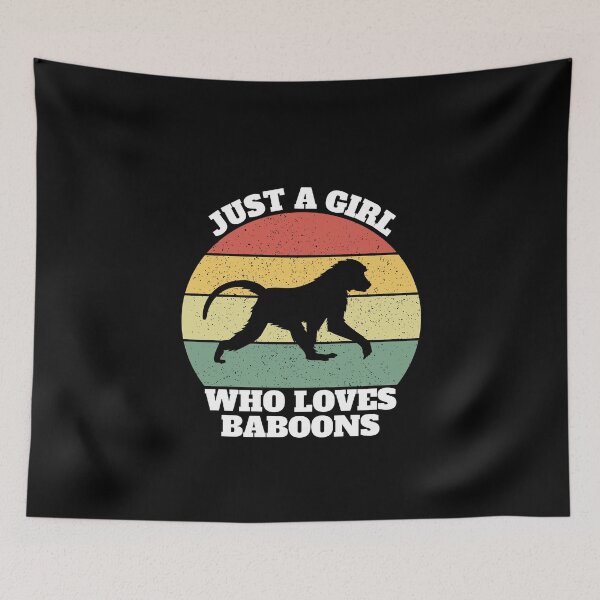 Item preview, Just A Girl Who Loves Baboons designed and sold by Salvadax.