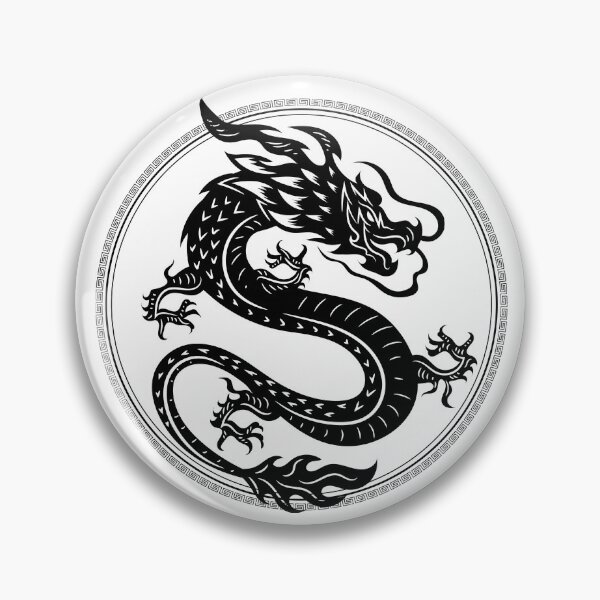 Item preview, Black traditional chinese dragon designed and sold by NewStyle ⭐⭐⭐⭐⭐.