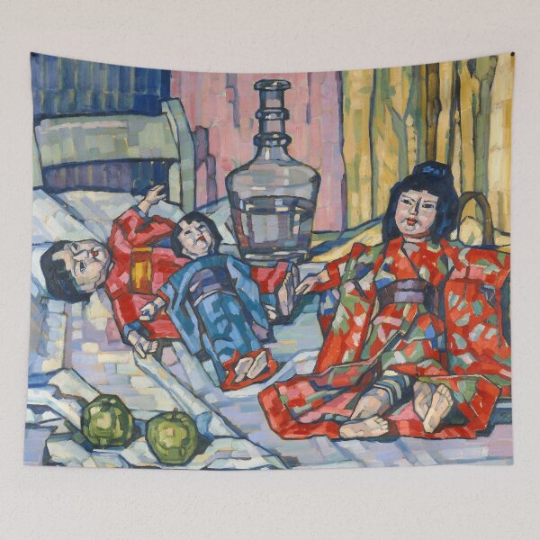 Item preview, Japanese dolls with apples, after Eugenie Bandell, around 1915 designed and sold by SEEMUELLER.