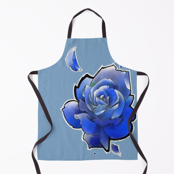Item preview, big blue rose tattoo style designed and sold by weilertsen.