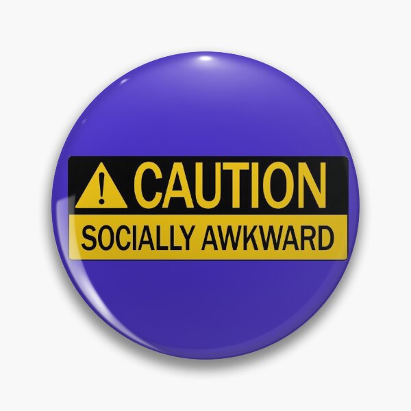 Item preview, Socially Awkward Caution designed and sold by fingerbeans.