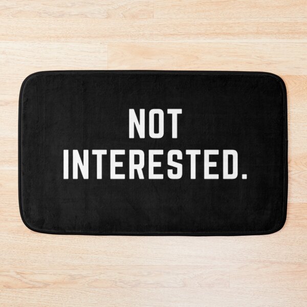 Item preview,  Eat sleep hurdles repeat "NOT INTERESTED " sarcastic quote sticker [P-Q 124B][768] designed and sold by HIPNOTIZAR  CRAFTS.