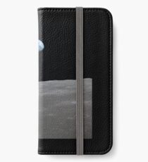 Earthrise über dem Mond iPhone Flip-Case/Hülle/Klebefolie